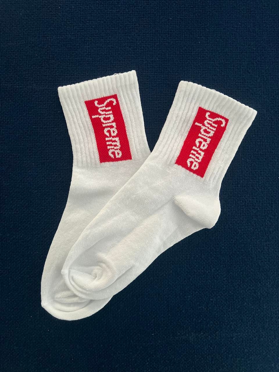 S Unisex Beyaz Kolej Çorap