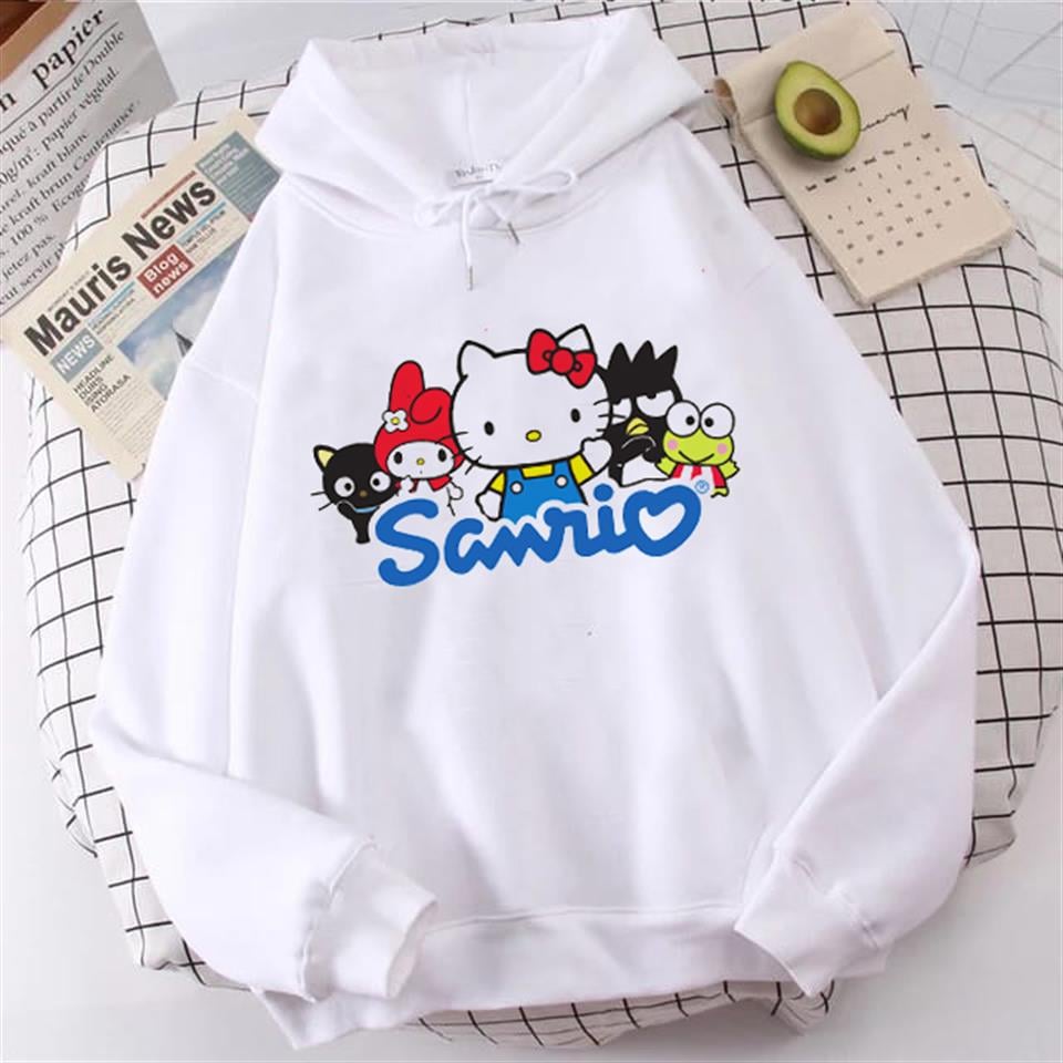 Sanrio Beyaz Kapüşonlu Sweatshirt