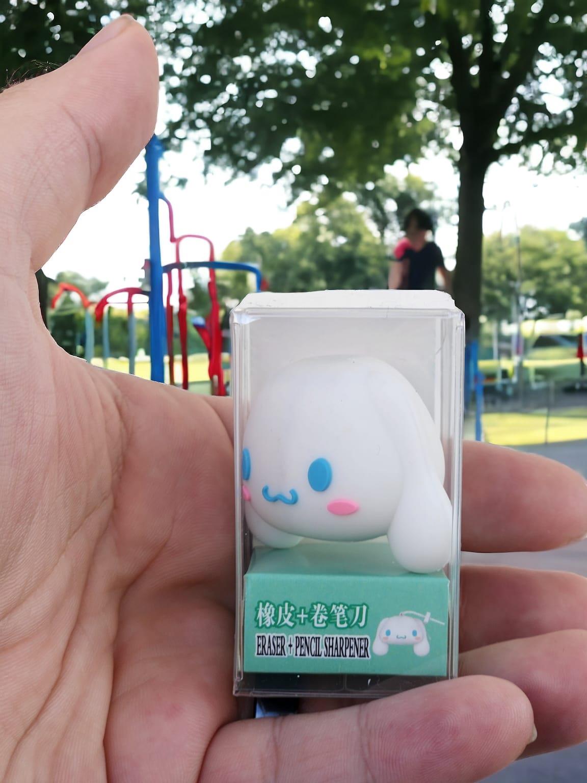 Sanrio Cinnemaroll Beyaz Silgili Kalemtraş