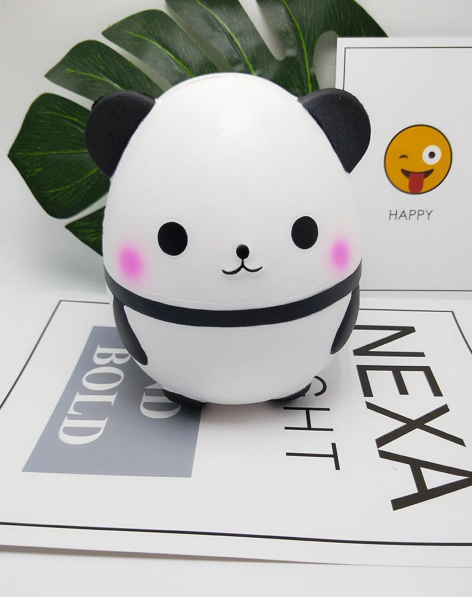 Sevimli Yumuşak Squishies Oyuncak Ponçik 2 li Panda  Sukişi Anti Stres