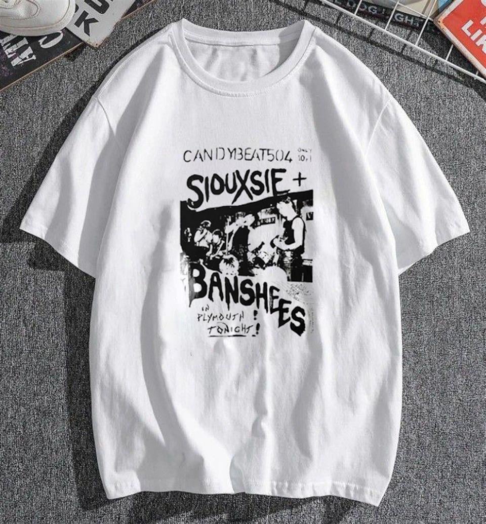 Siouxsie Banshee Beyaz Unisex Oversize T-shirt
