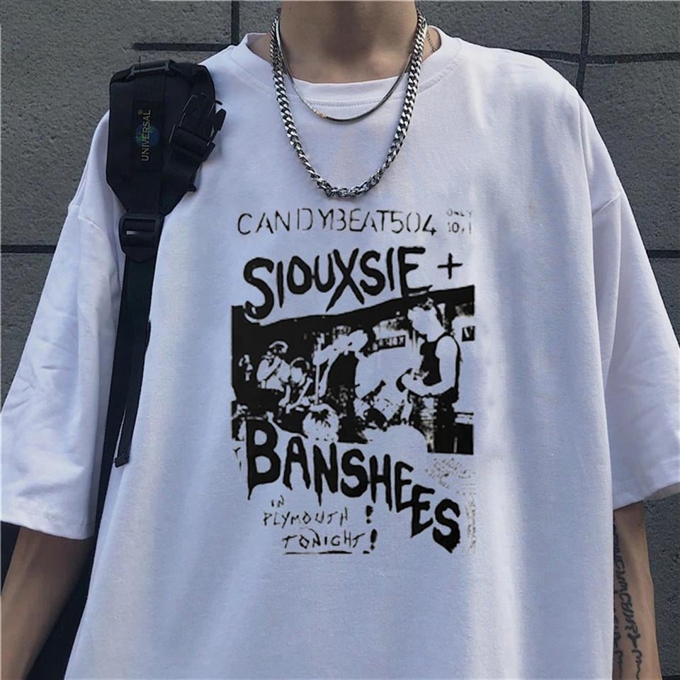 Siouxsie Banshee Beyaz Unisex Oversize T-shirt