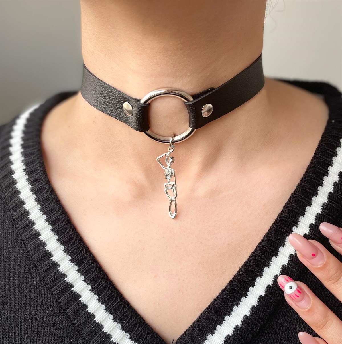 Skull Tasma Kolye Choker