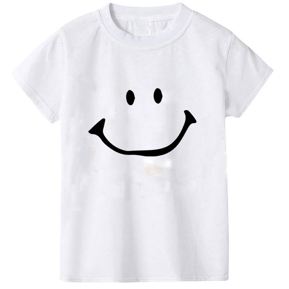 Smile Baskılı Beyaz Çocuk T-shirt