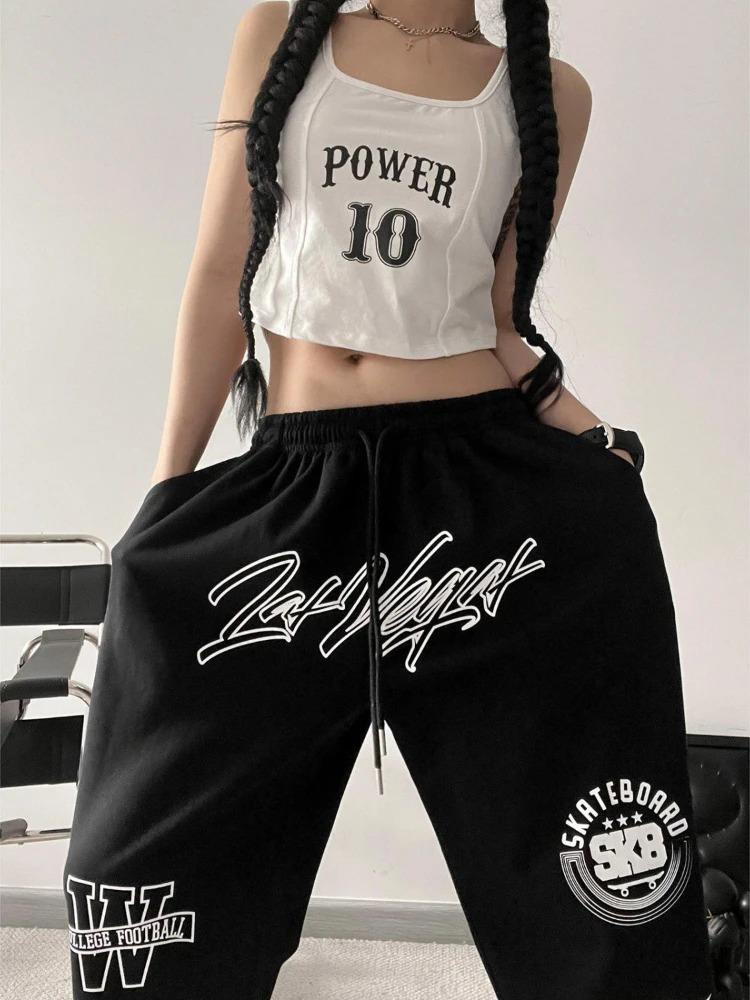 Sokak Tarzı Baskılı Unisex Baggy Eşofman