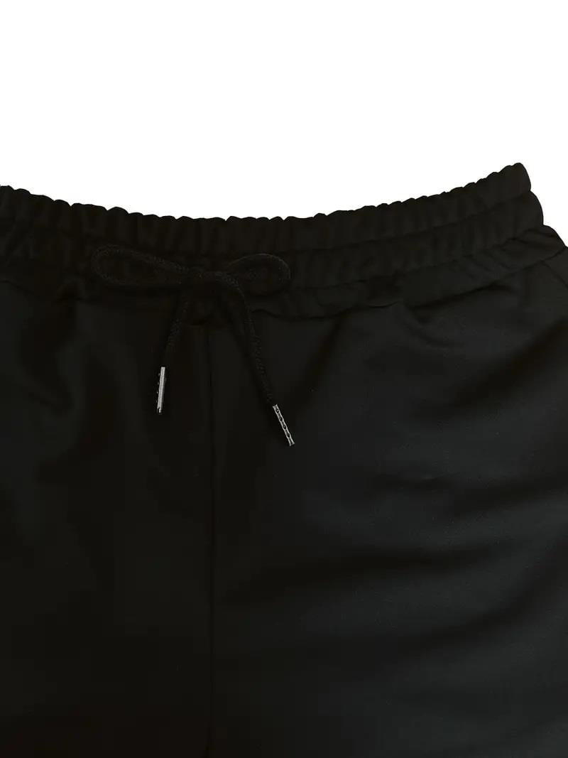 Sokak Tarzı Spider Baskılı Unisex Baggy Eşofman