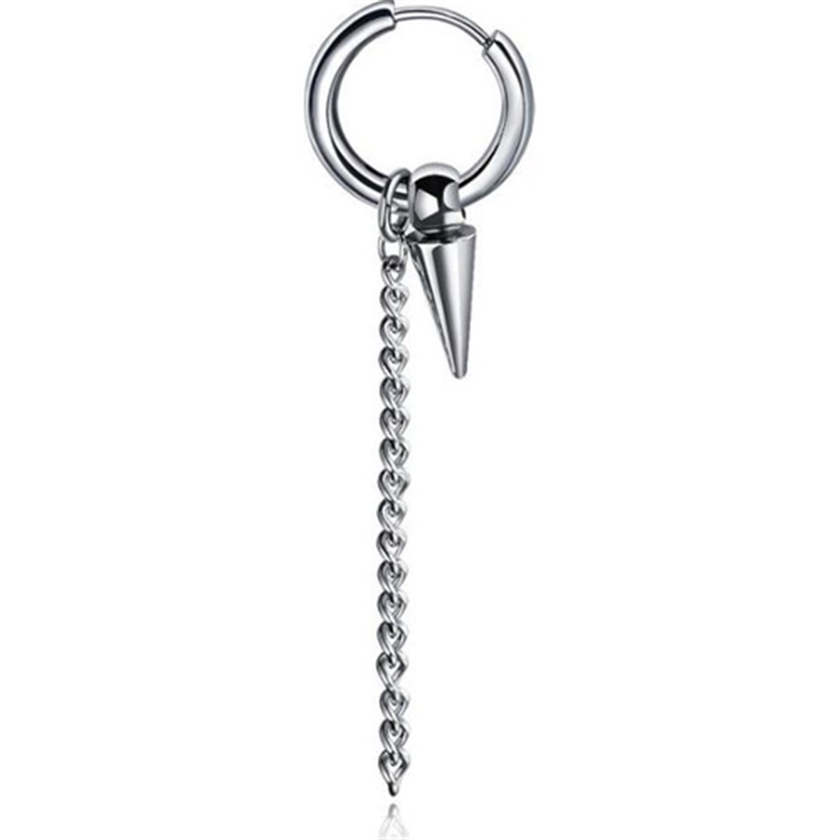 Spear Çelik Sallantılı Unisex Küpe