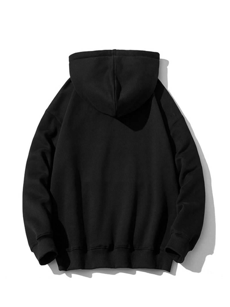 Spider Siyah Kapşonlu Sweatshirt 