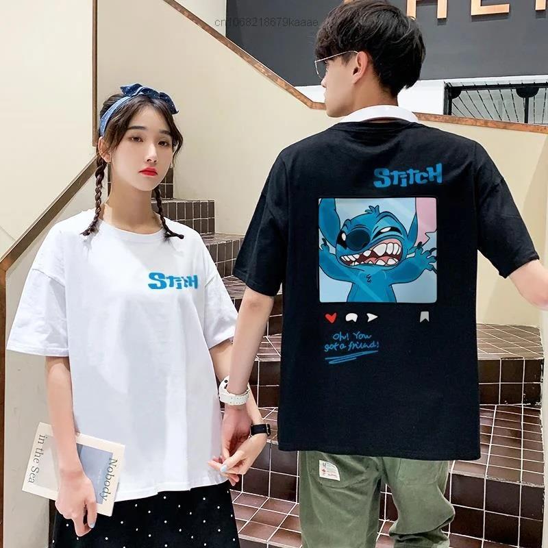 Stitch Baskılı Oversize T-shirt
