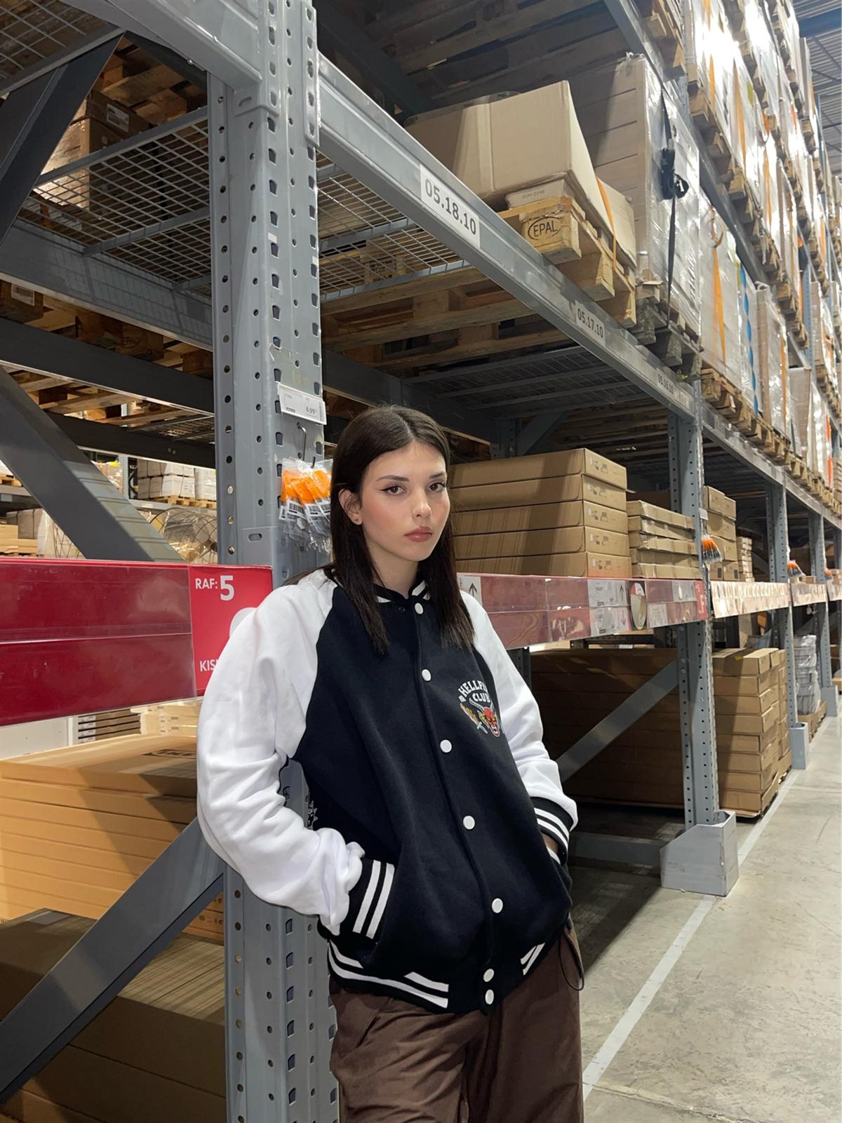Stranger Things Hell Fire Club Unisex Oversize Kolej Ceket