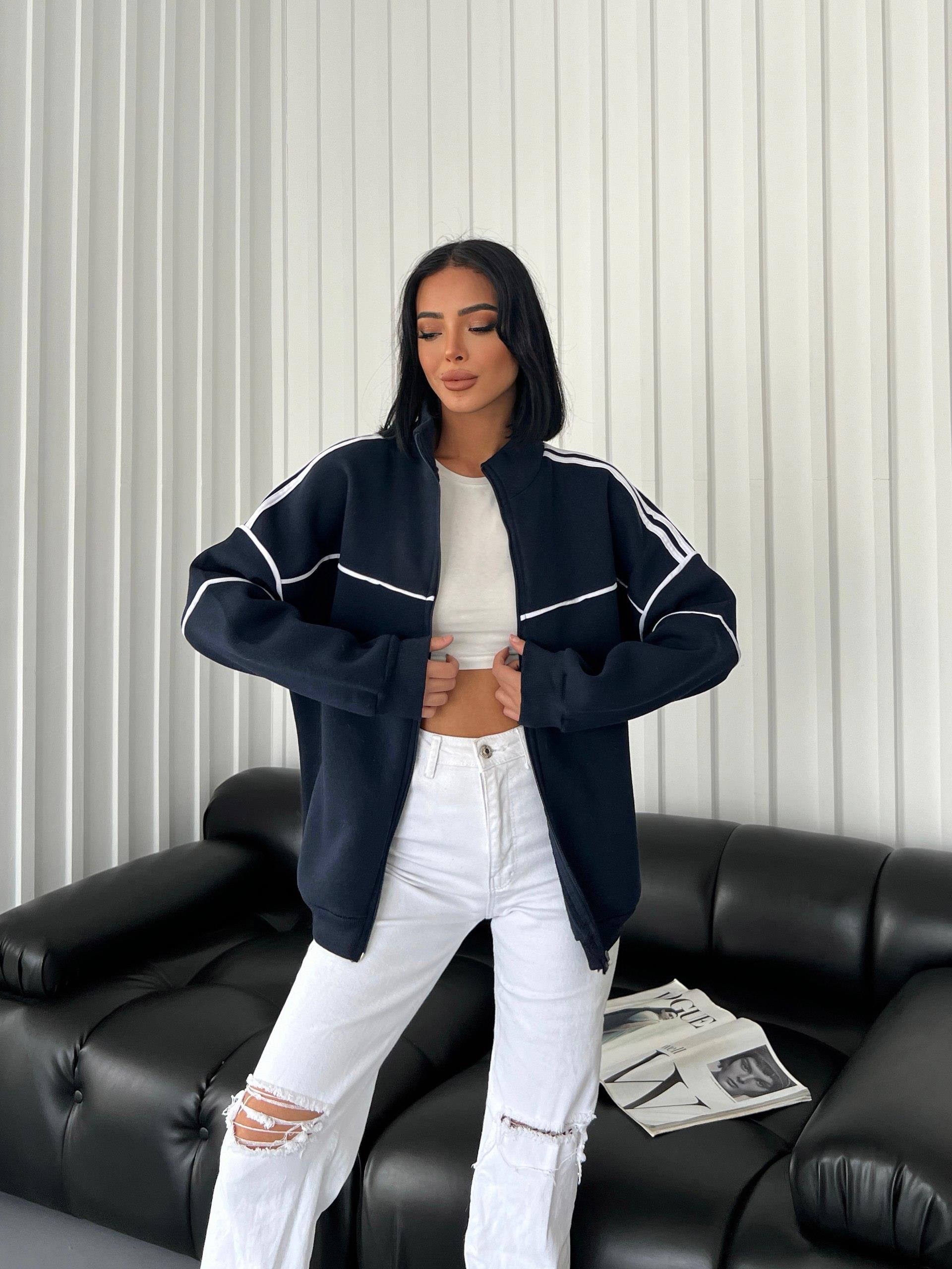 Streetwear Biyeli Zip Detaylı Sokak Tarzı Harajuku Oversize Fermuarlı Siyah Unisex Kapüşonlu Hırka