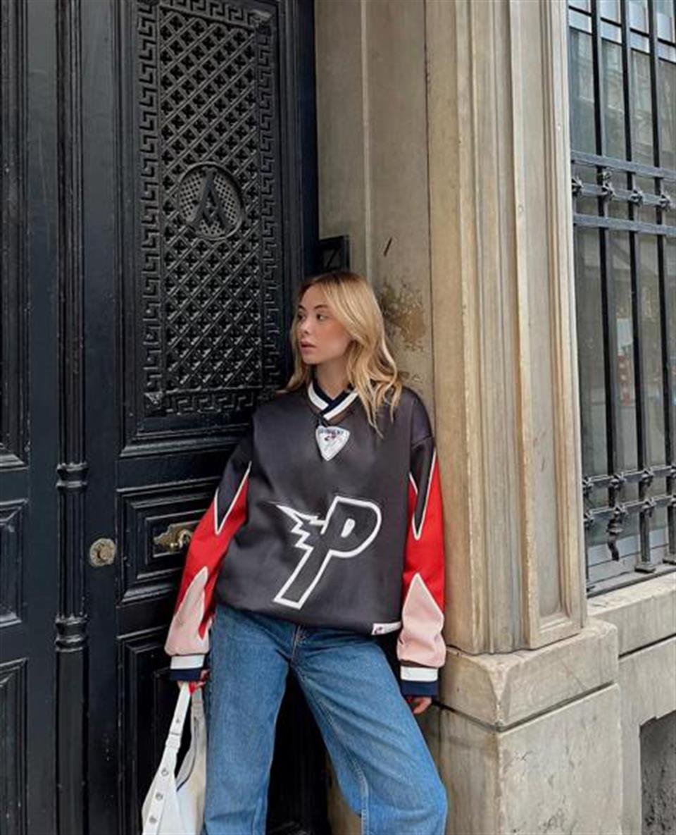 Streetwear Equipment P Unisex Oversize V Yaka Sweatshirt