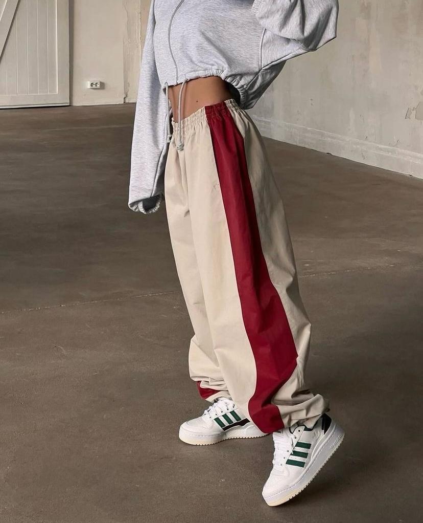 Streetwear Siyah Çizgili Eşofman Altı