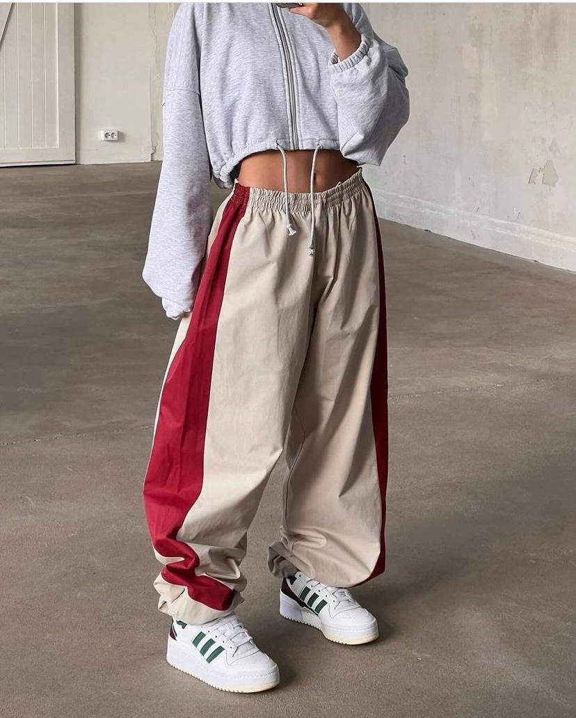Streetwear Siyah Çizgili Eşofman Altı
