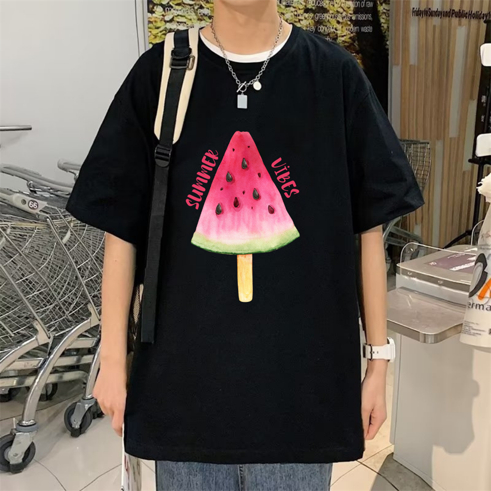 Summer Vibes Street Style Oversize Unisex Siyah T-Shirt