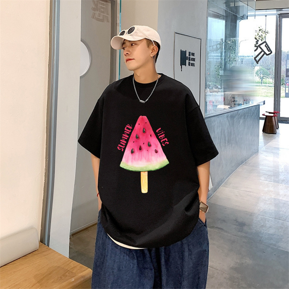 Summer Vibes Street Style Oversize Unisex Siyah T-Shirt
