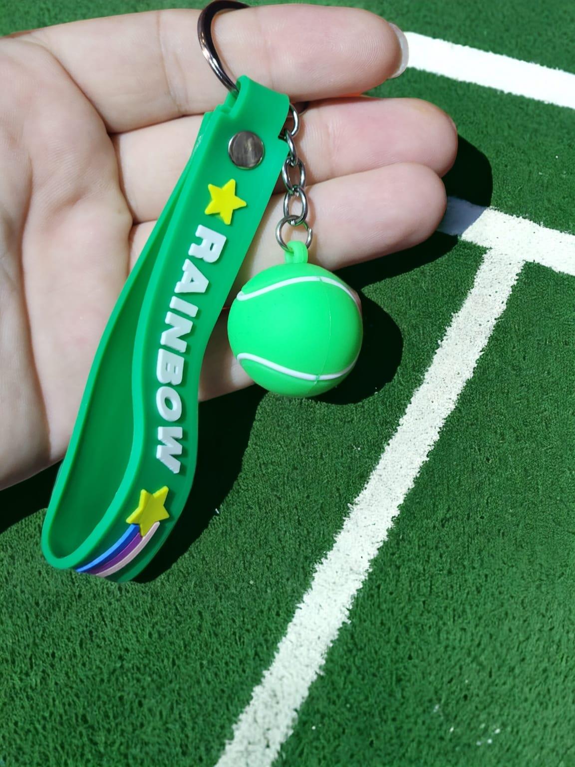 Tenis Topu Figürlü Silikon Anahtarlık