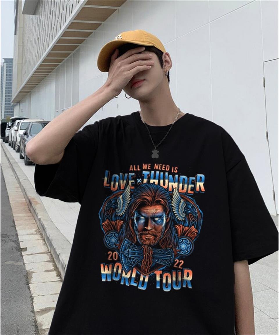 Thor Love Thunder Siyah Unisex Oversize T-shirt