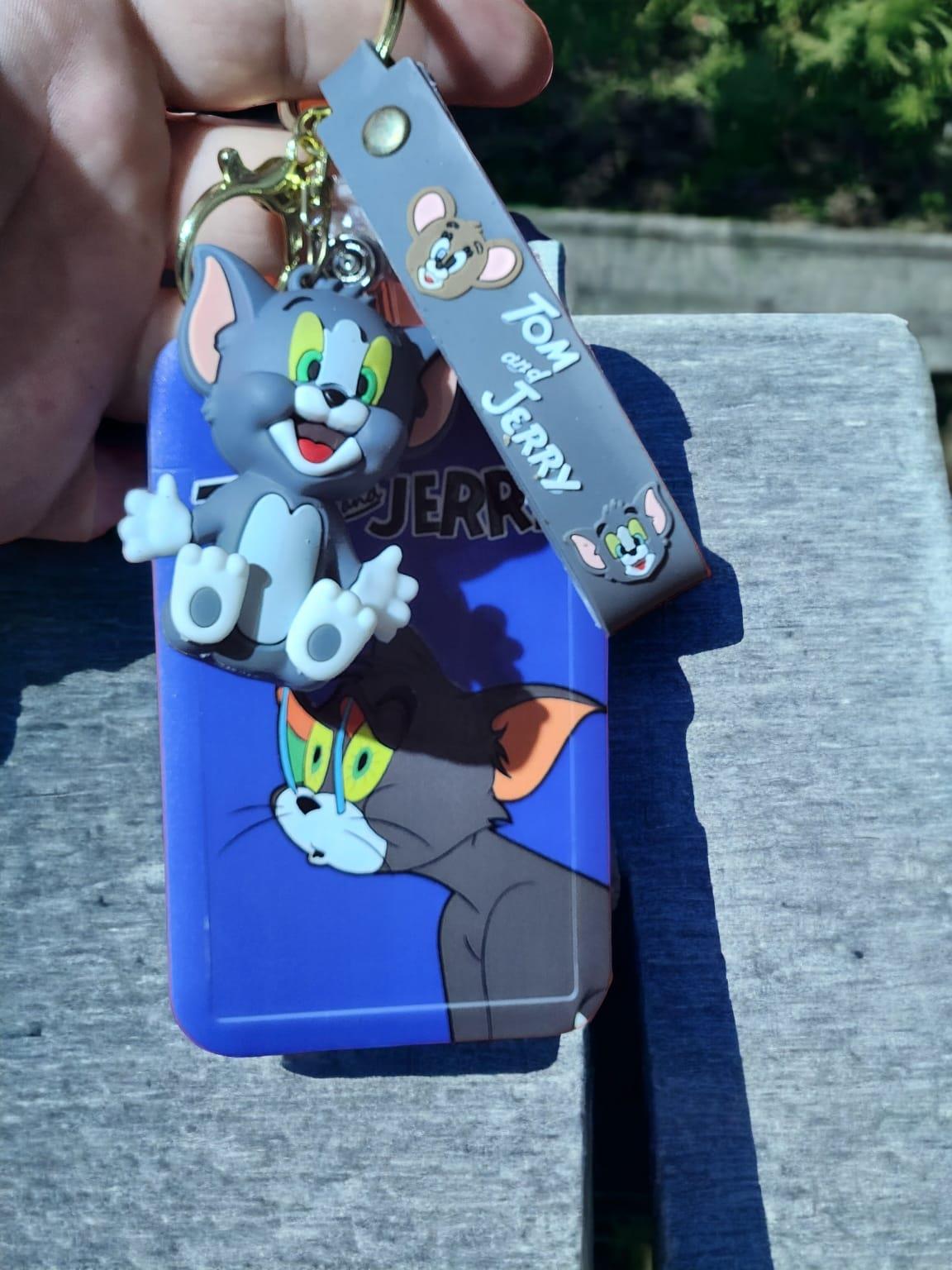 Tom & Jerry (Tom) Figürlü Kartlı Silikon Anahtarlık