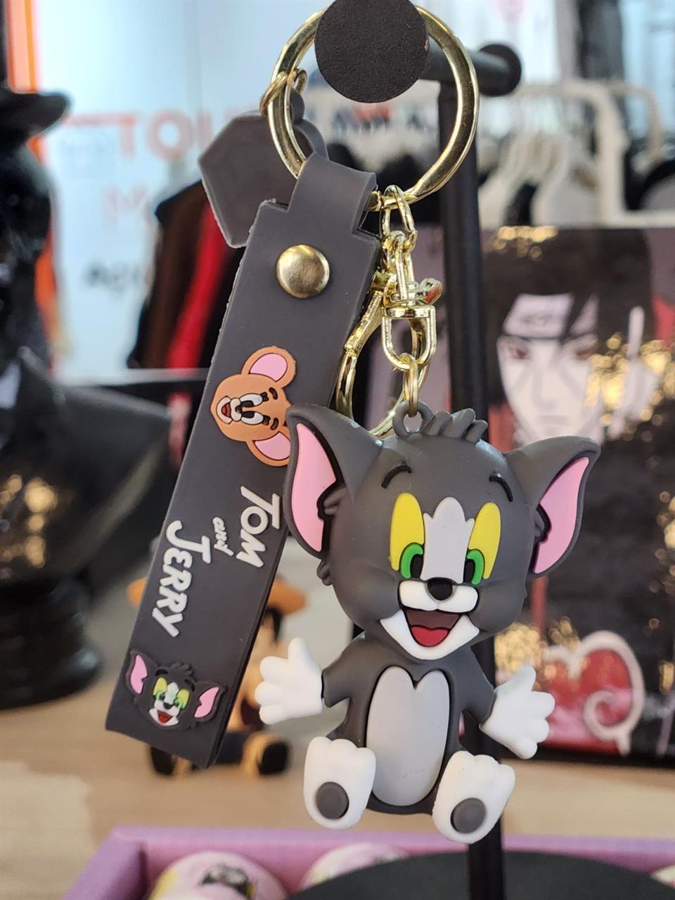 Tom&Jerry Figürlü Silikon Anahtarlık