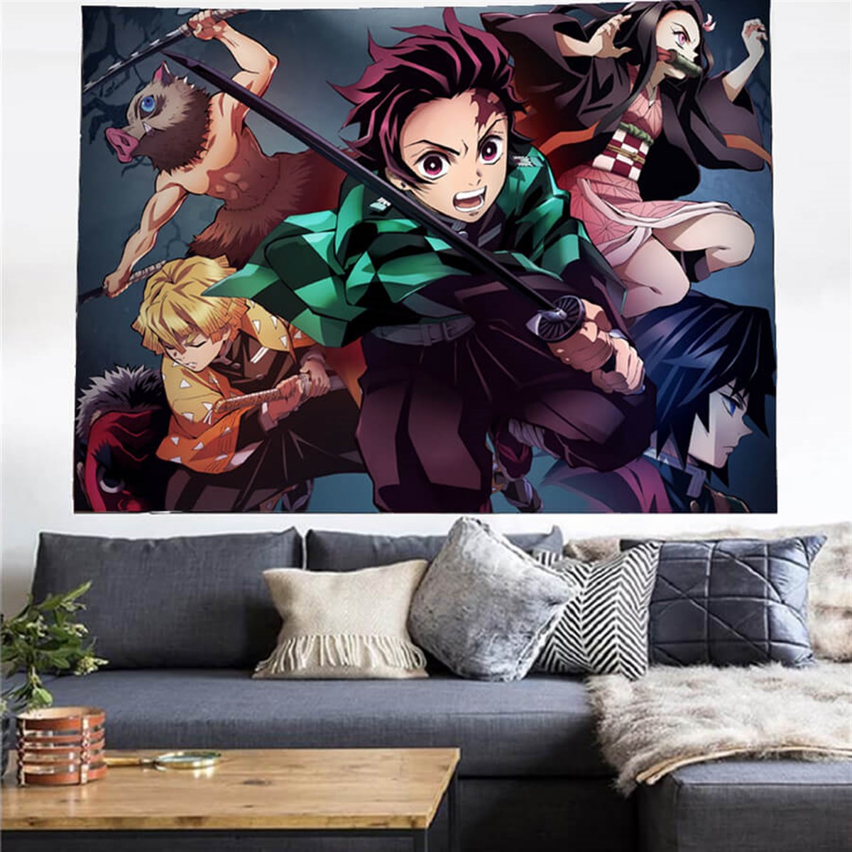 Touz 70 x 100 Cm Demon Slayer Golden Shot Duvar Halısı