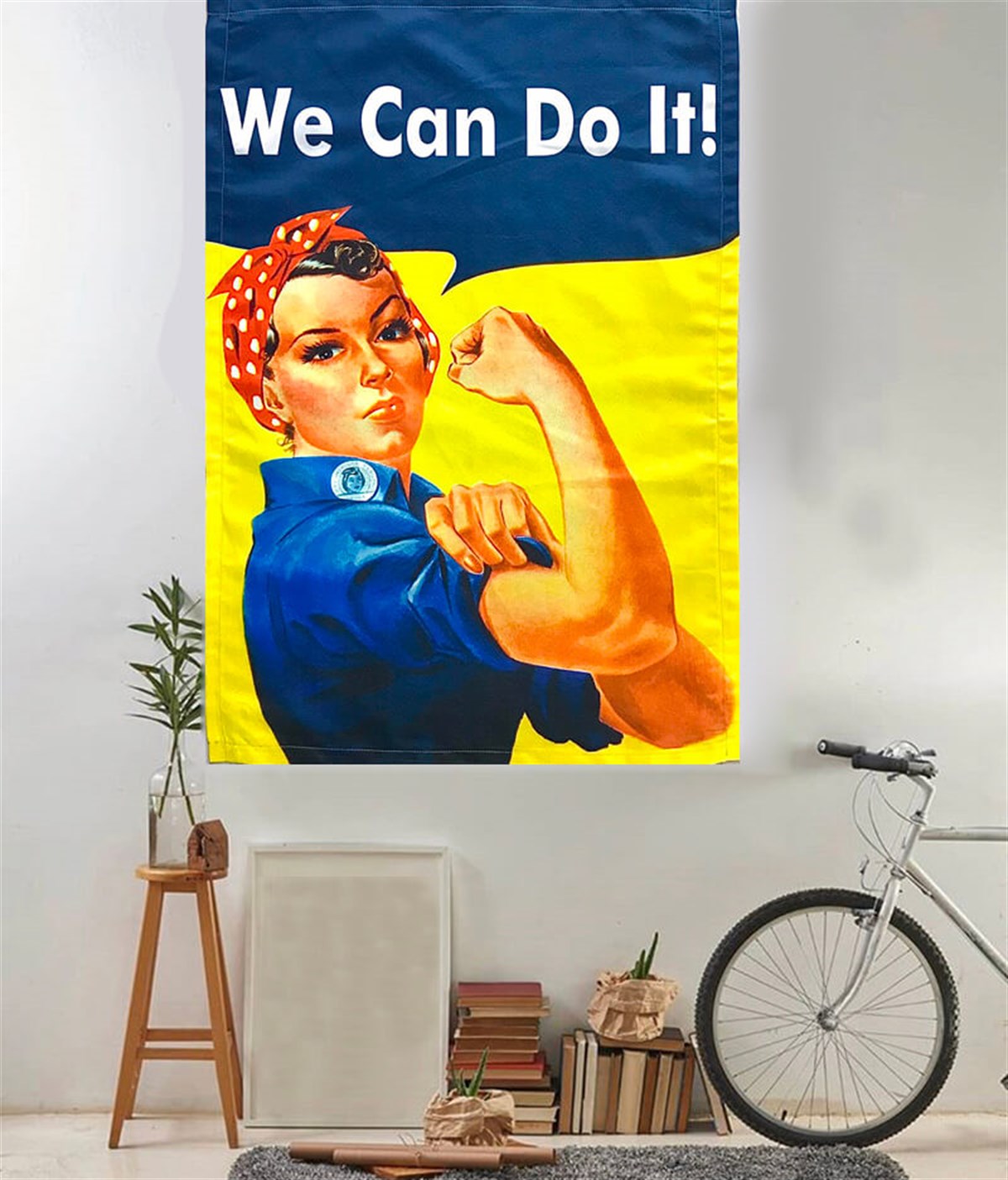 Touz 70 x 100 Cm We Can Do It! Duvar Halısı