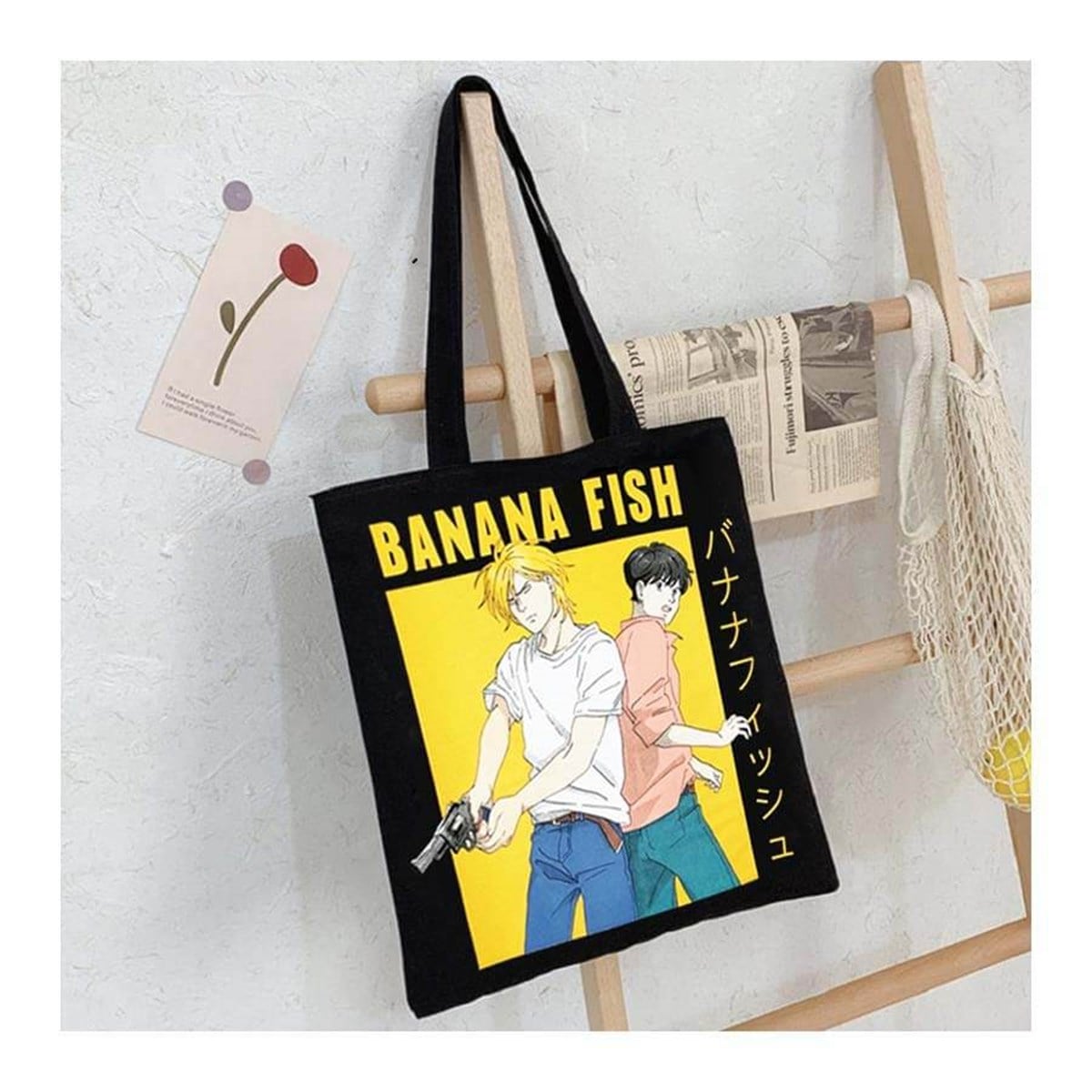 Touz Anime Banana Fish Eiji Unisex Bez Çanta