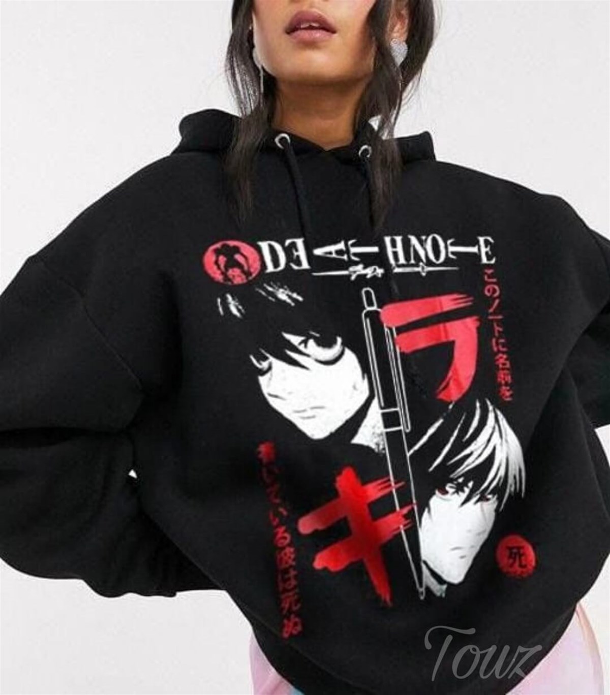 Touz Anime Death Note Lıght Vs L Unisex Kapşonlu Sweetshirt