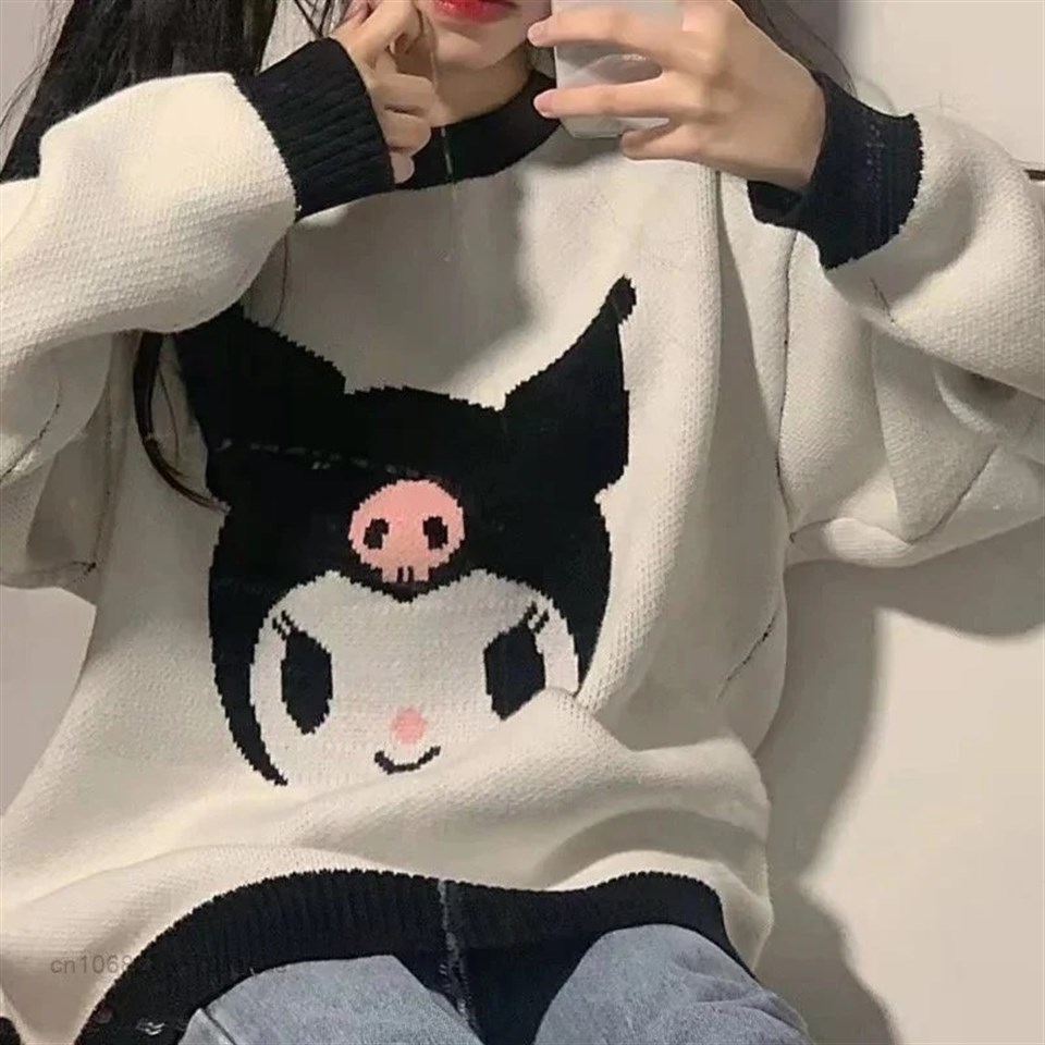 Touz Anime Kuromi - Sanrio Oversize Unisex Kazak