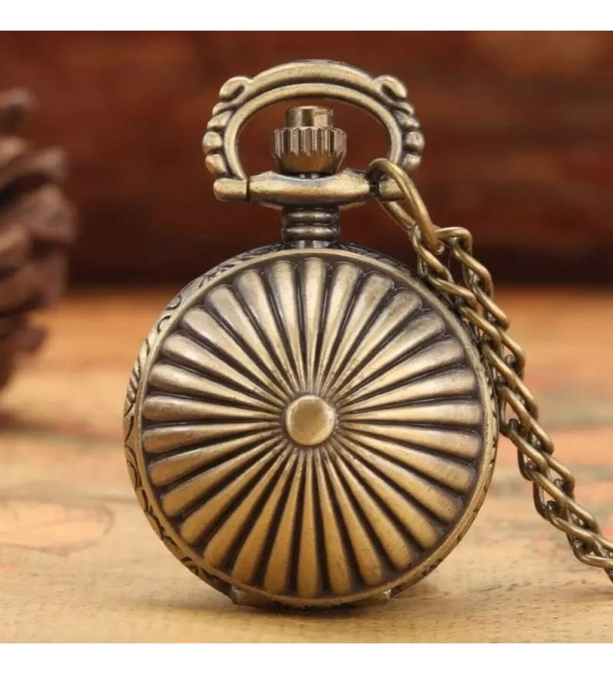 Touz Antik Köstekli Snitch Model Kolye Saat