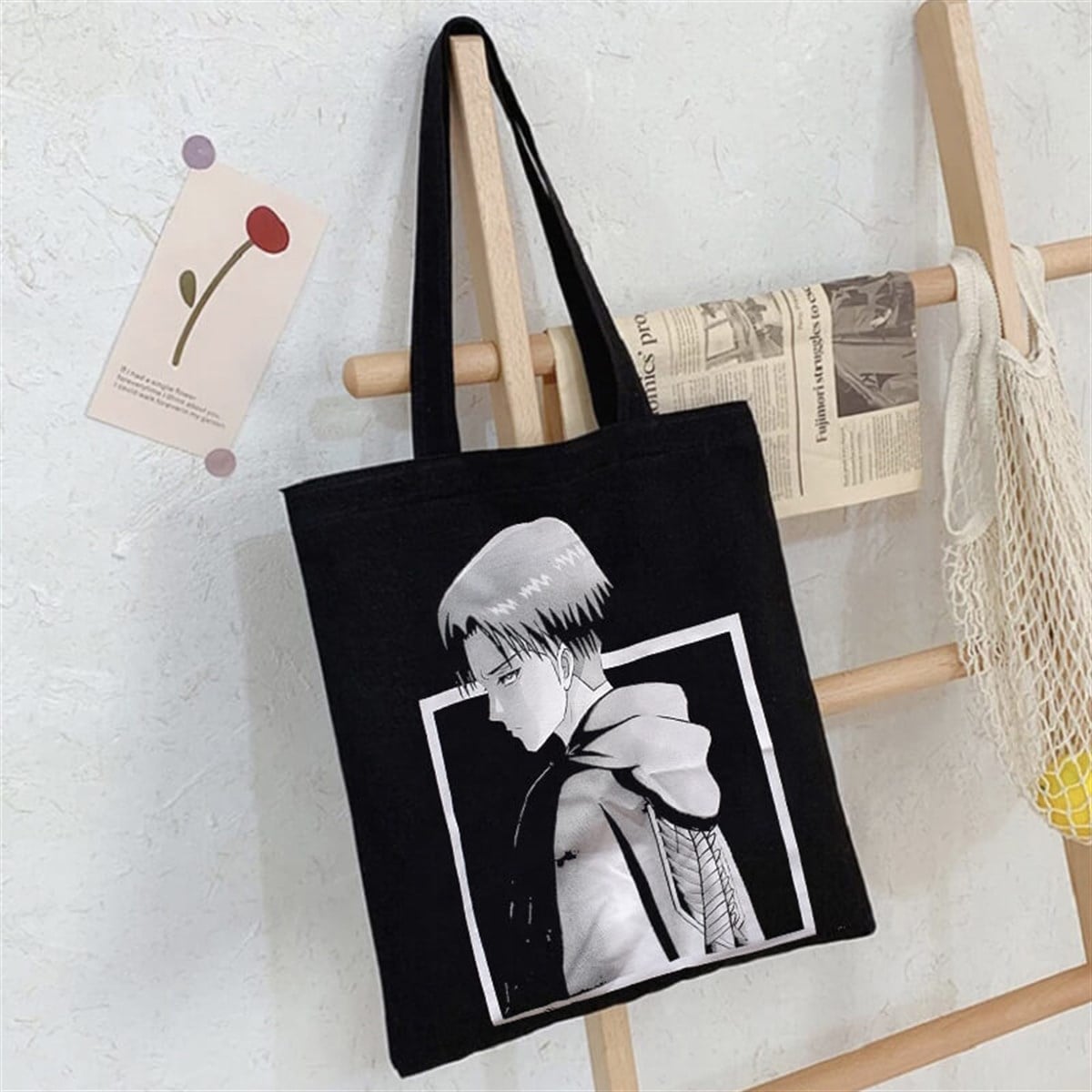Touz Attack On Titan Levi Unisex Bez Çanta
