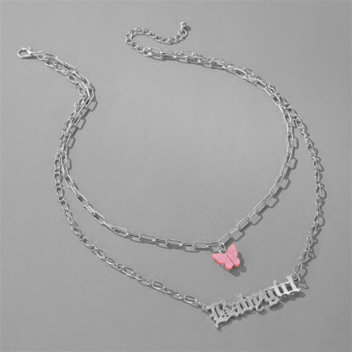 Touz Babygirl & Butterfly İkili Kolye