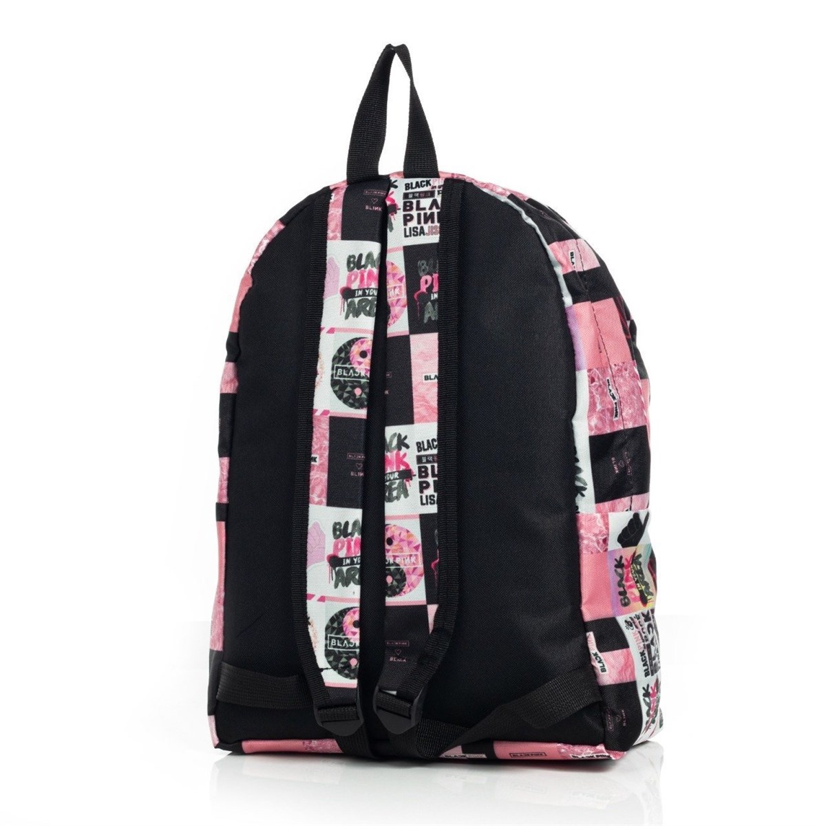 Touz Black Pink Baskılı Sırt Çantası