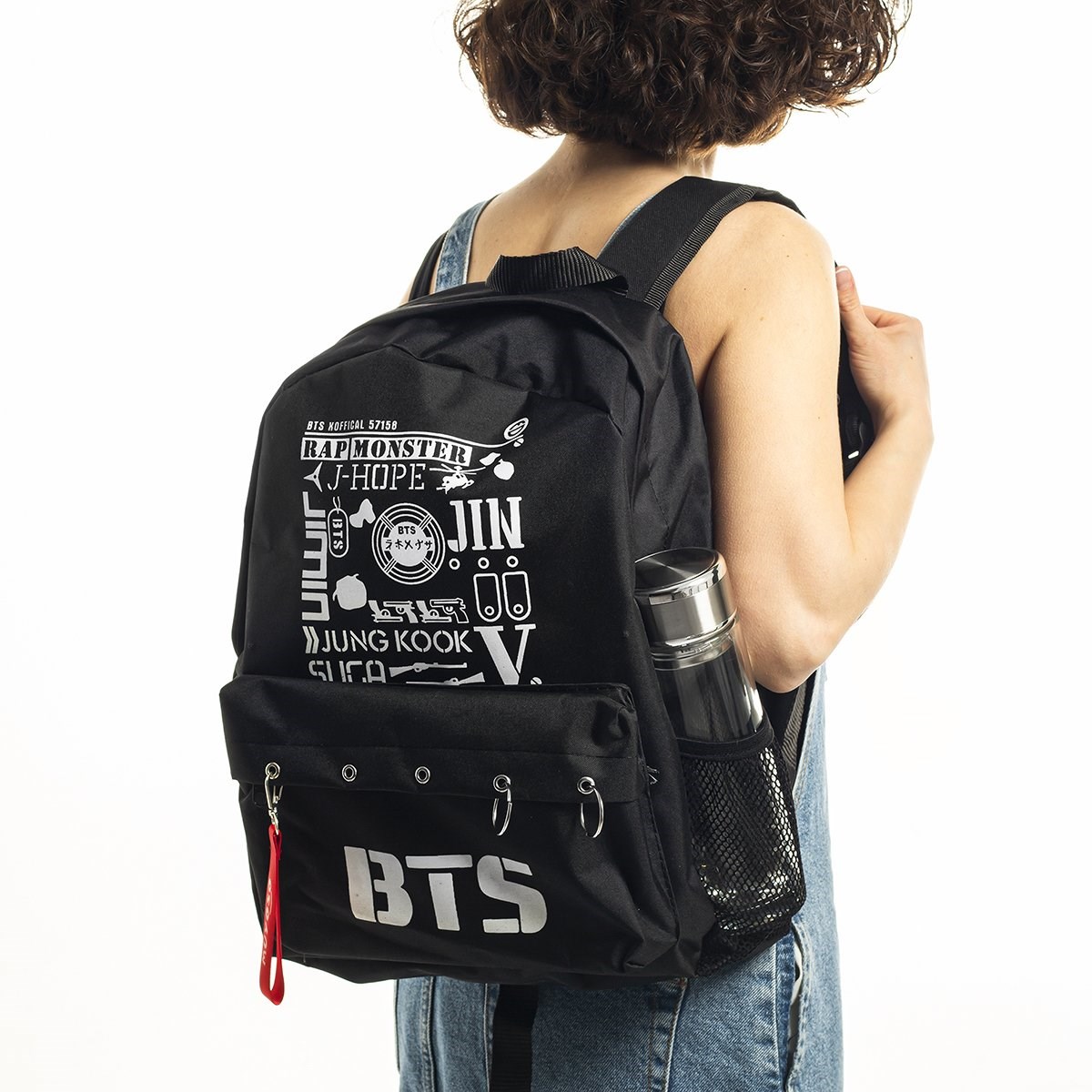 Touz BTS Baskılı Laptop Sırt Çantası Piersingli