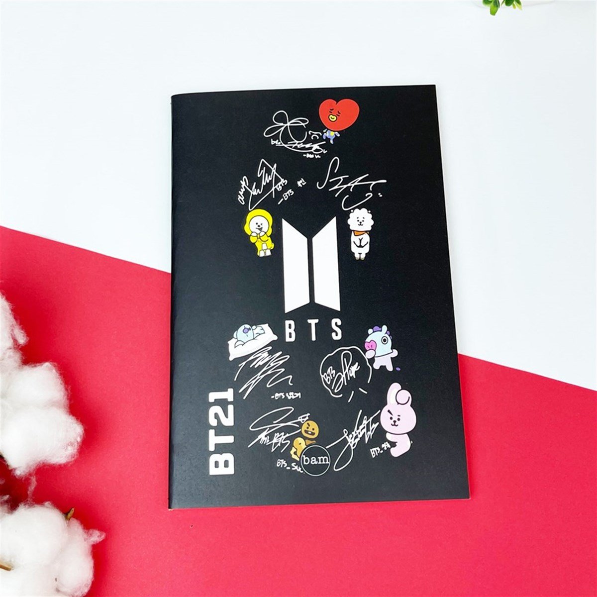 Touz Bts Bt21 Tasarımlı Dikişli Defter