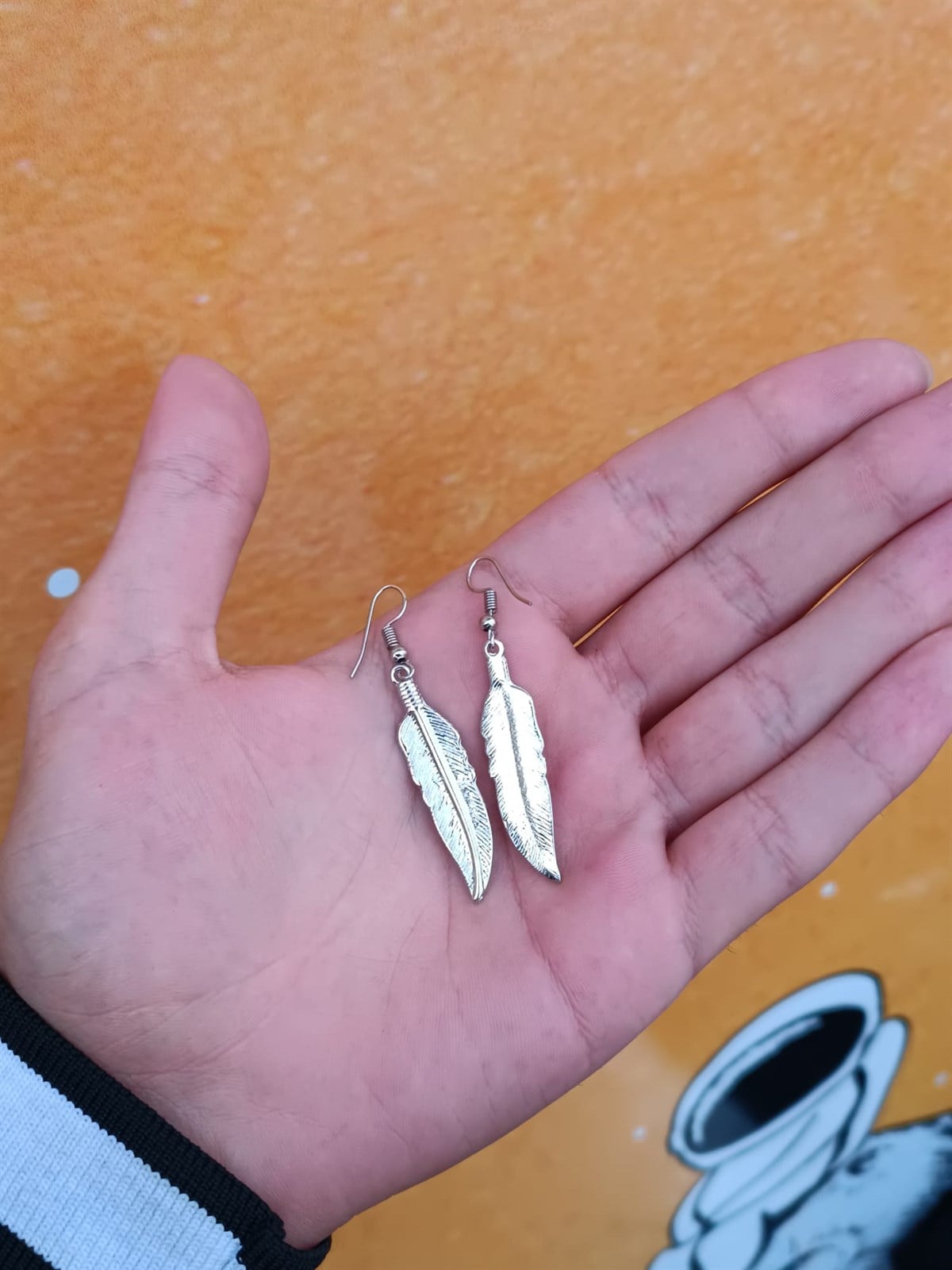Touz Gothic Big Leaf Çift Küpe