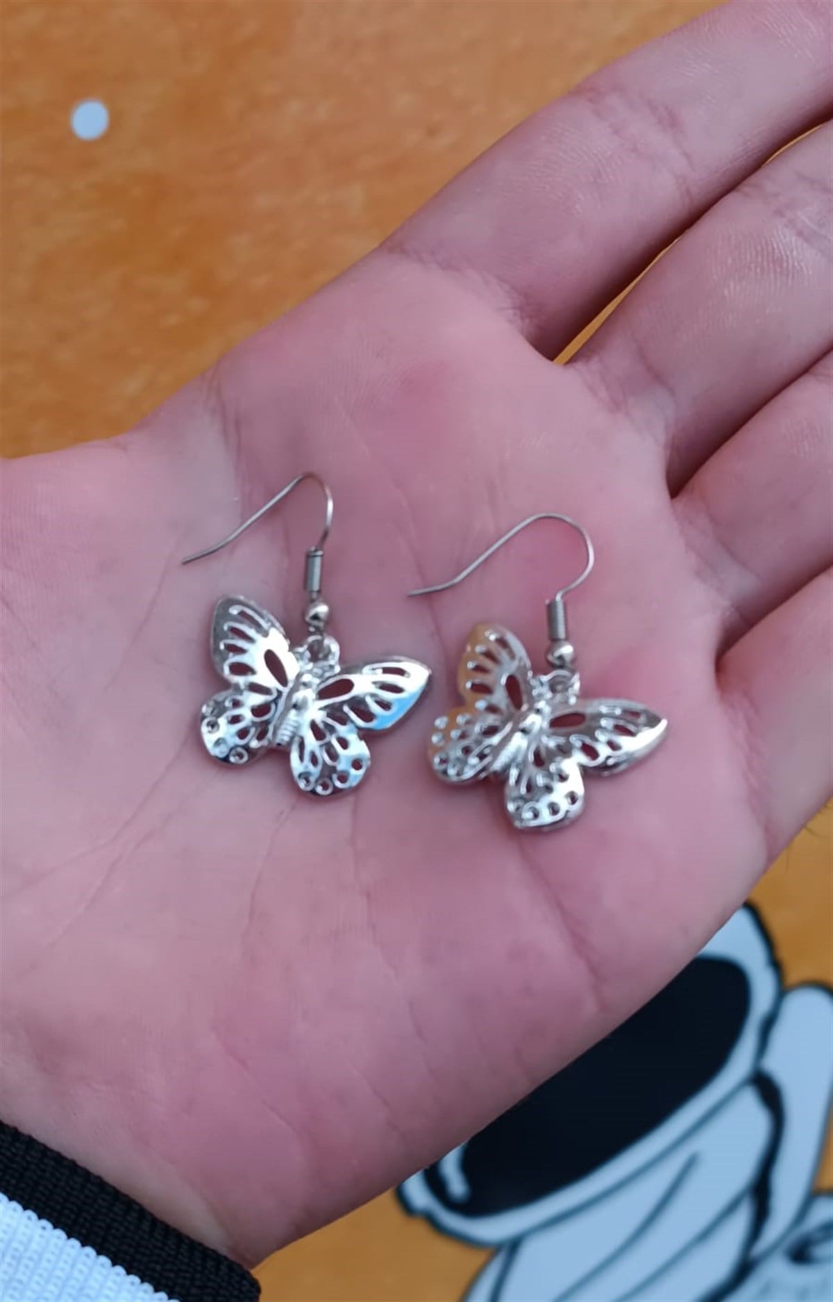 Touz Gothic Butterfly Çift Küpe