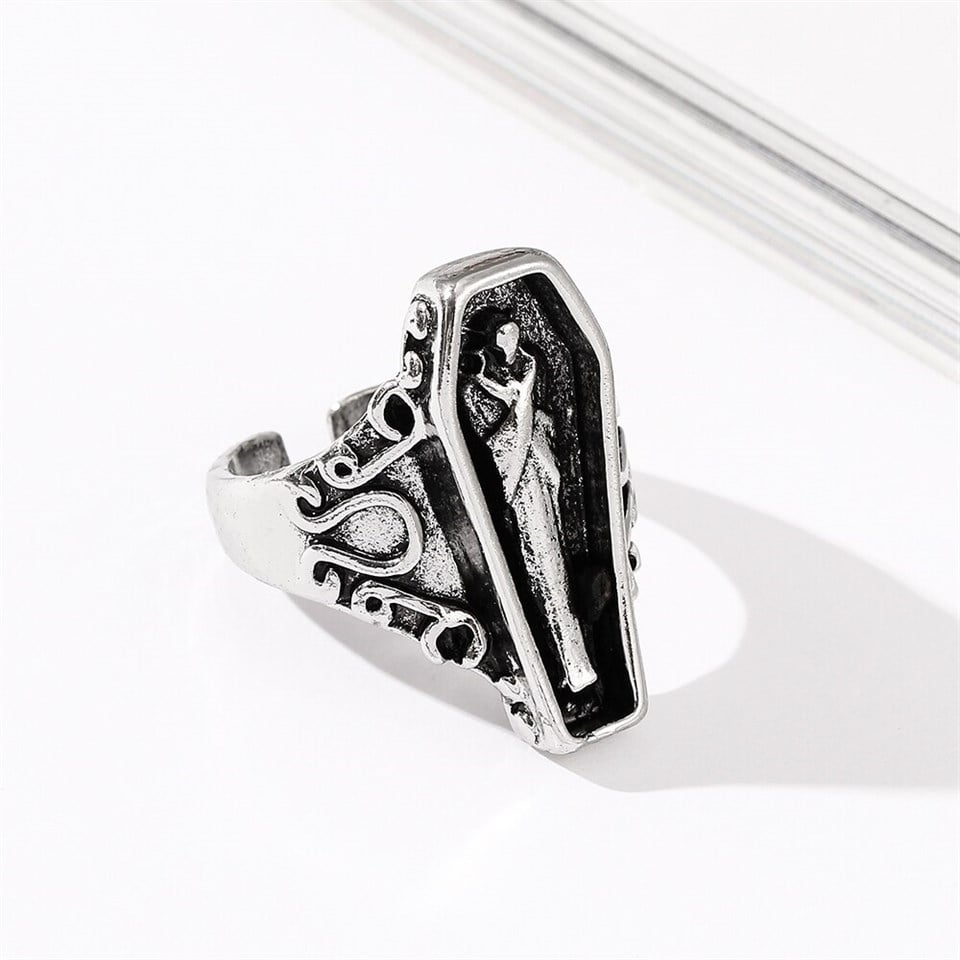 Touz Gothic Coffin Ayarlanabilir Yüzük