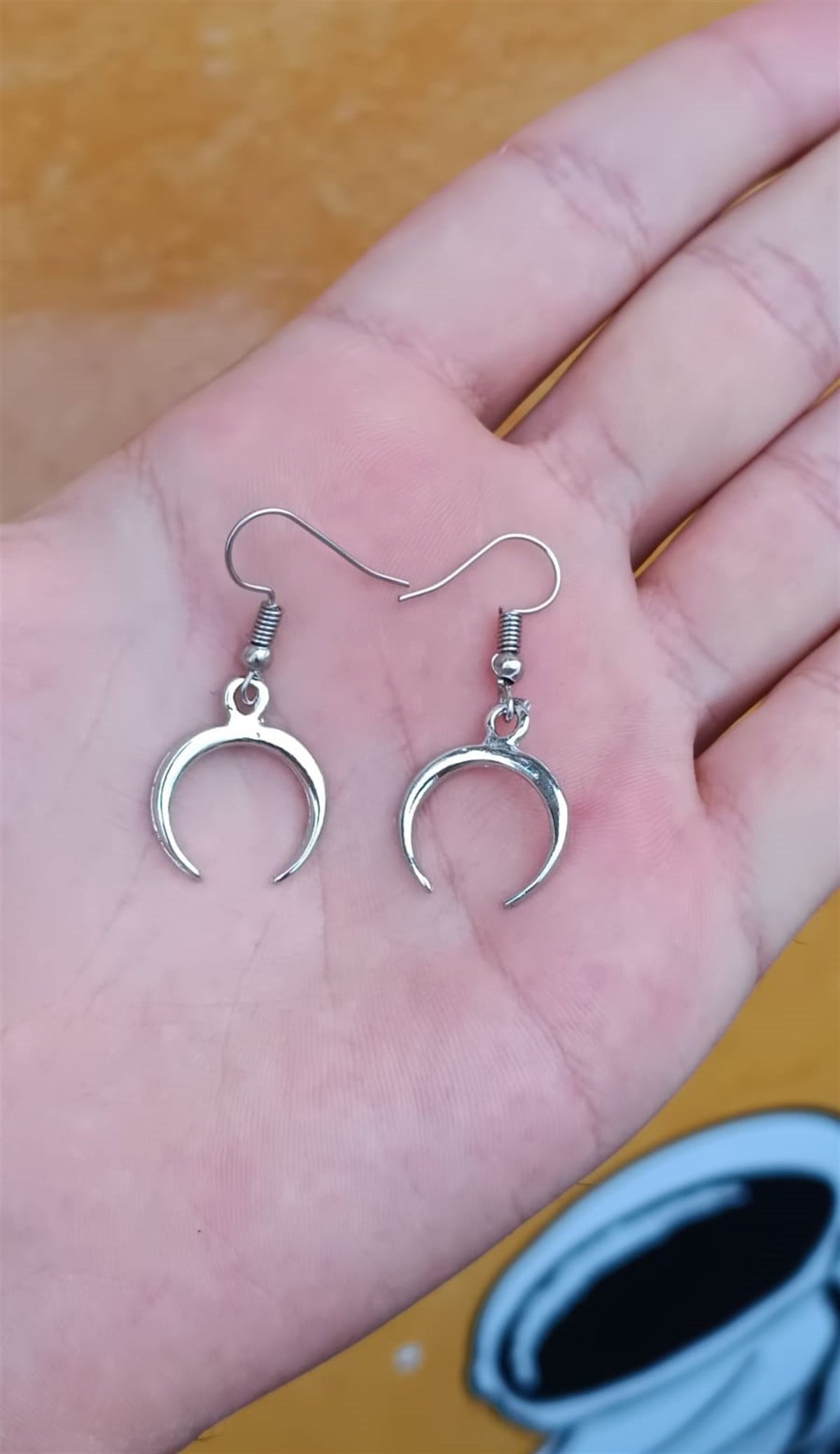 Touz Gothic Crescent Moon Çift Küpe