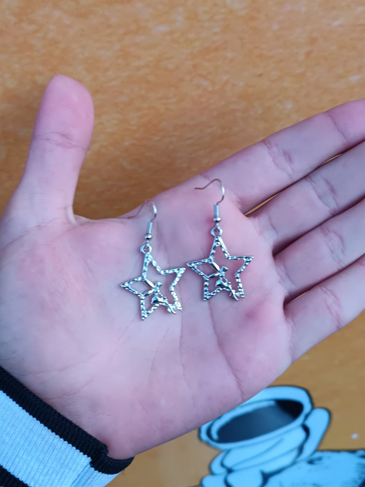 Touz Gothic Haunted Star Çift Küpe