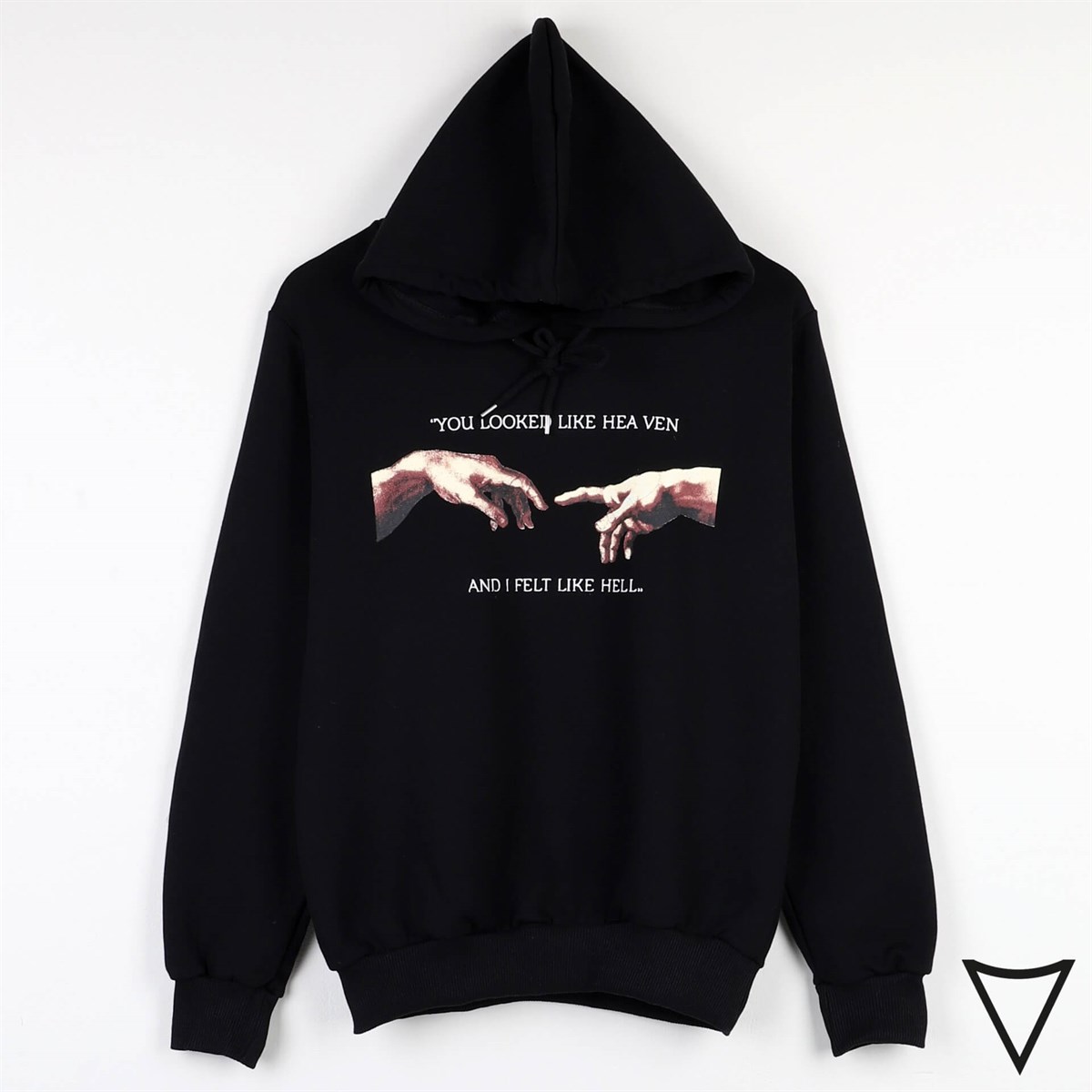 Touz Hand Loading Siyah Unisex Sweatshirt