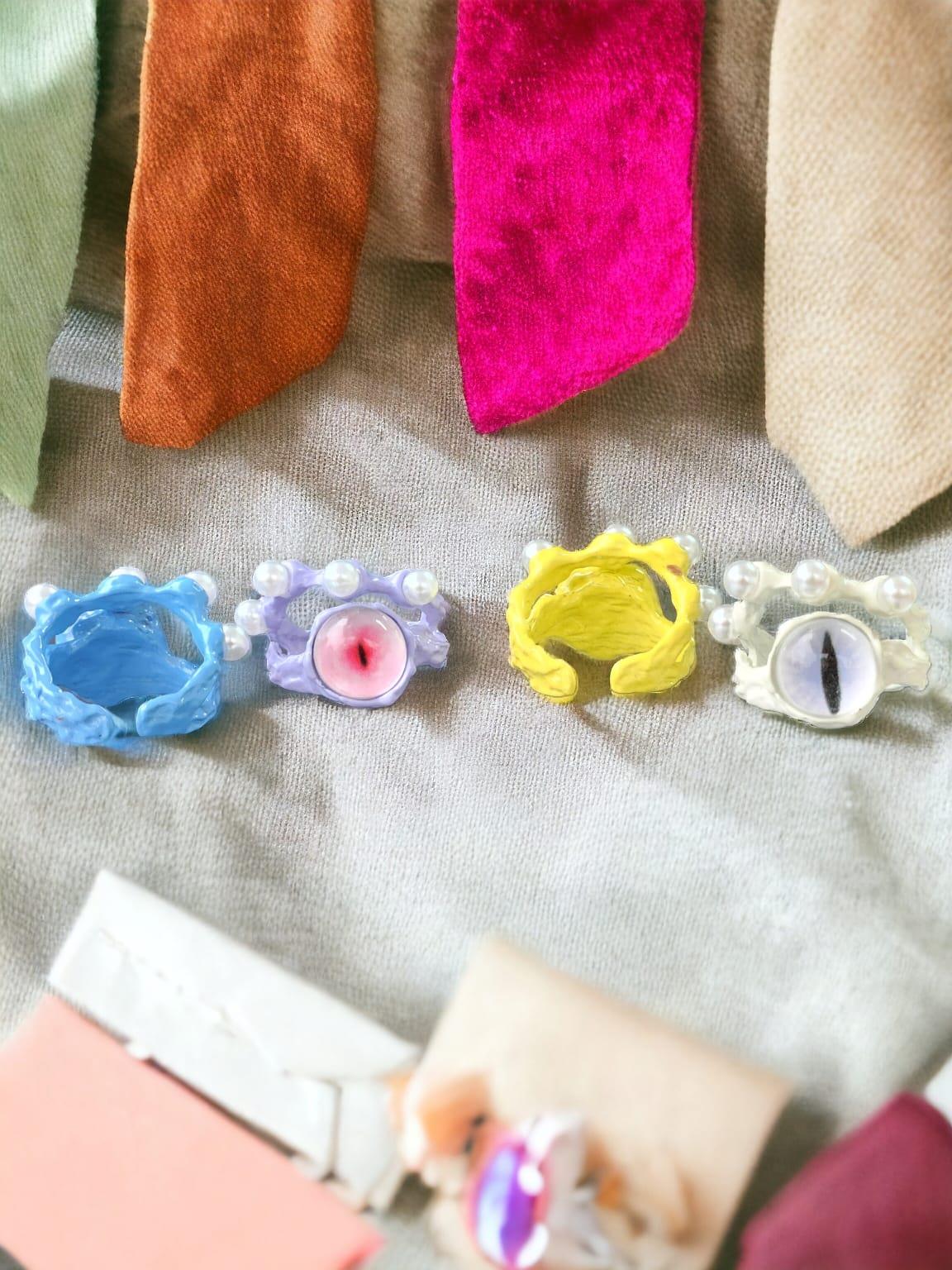 Touz Monster Eyes Ayarlanabilir Yüzük