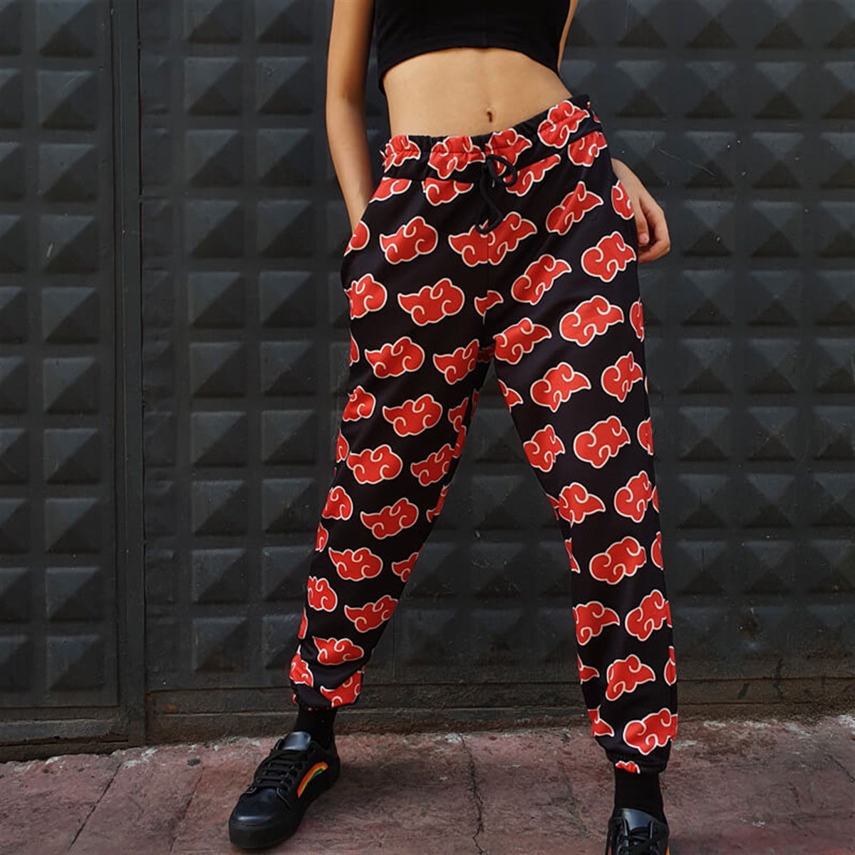Touz Naruto Shippuden Akatsuki Clouds Kolaj (Unisex) Eşofman