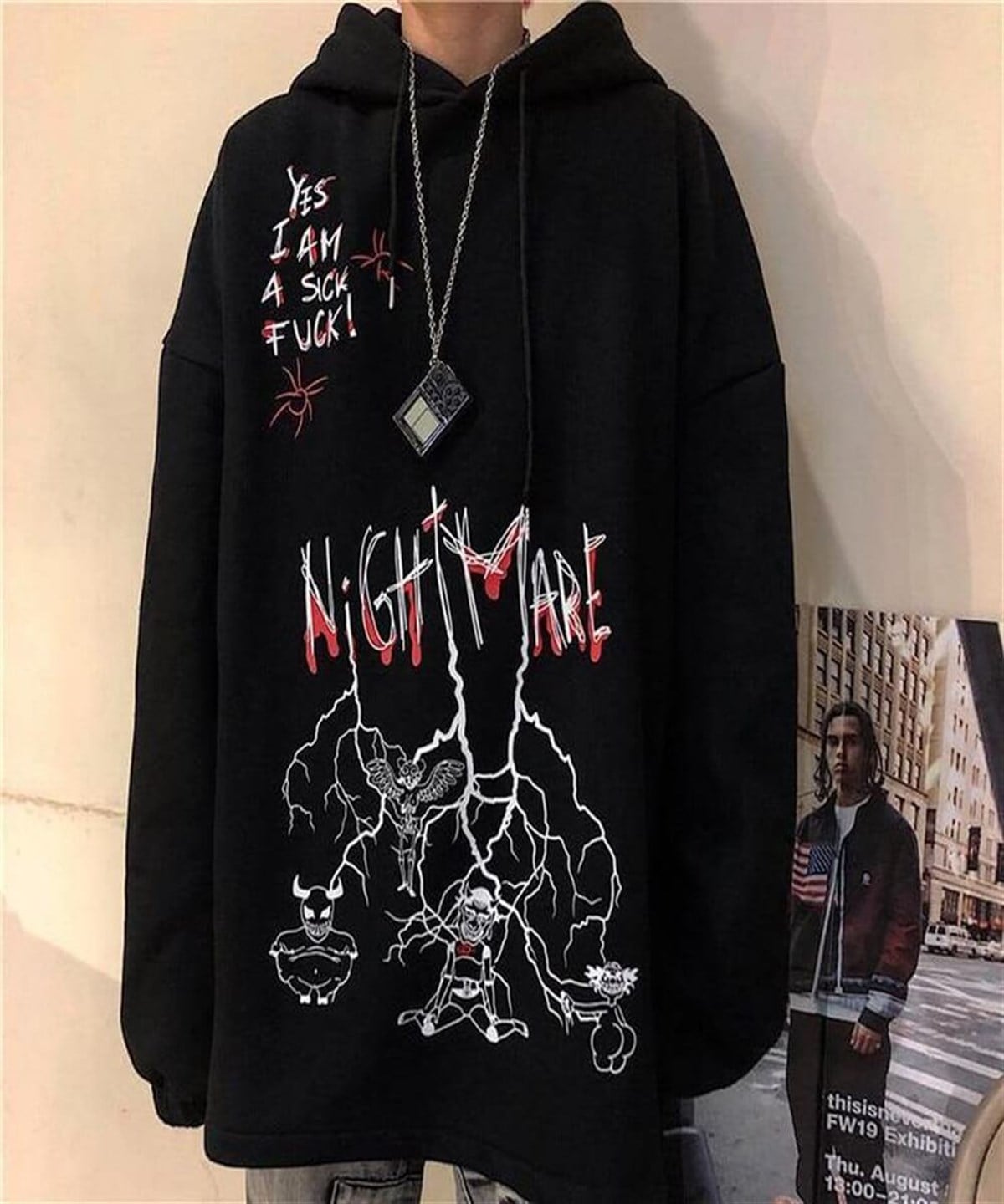 Touz Nightmare (Unisex) Kapşonlu