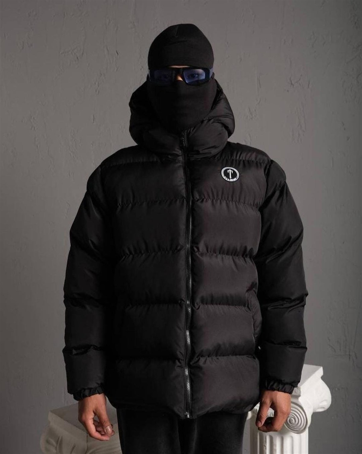 Touz Sokak Tarzı Unisex  Siyah Mont