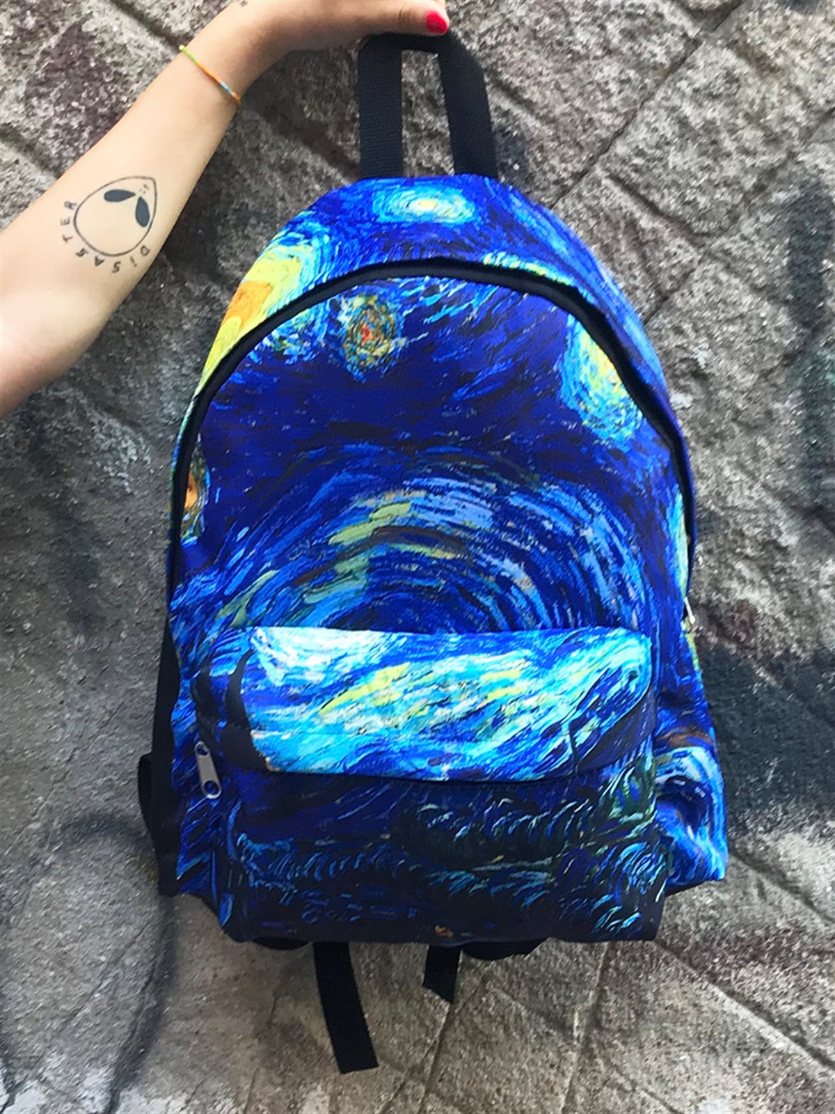Touz Van Gogh Starry Night Baskılı Sırt Çantası