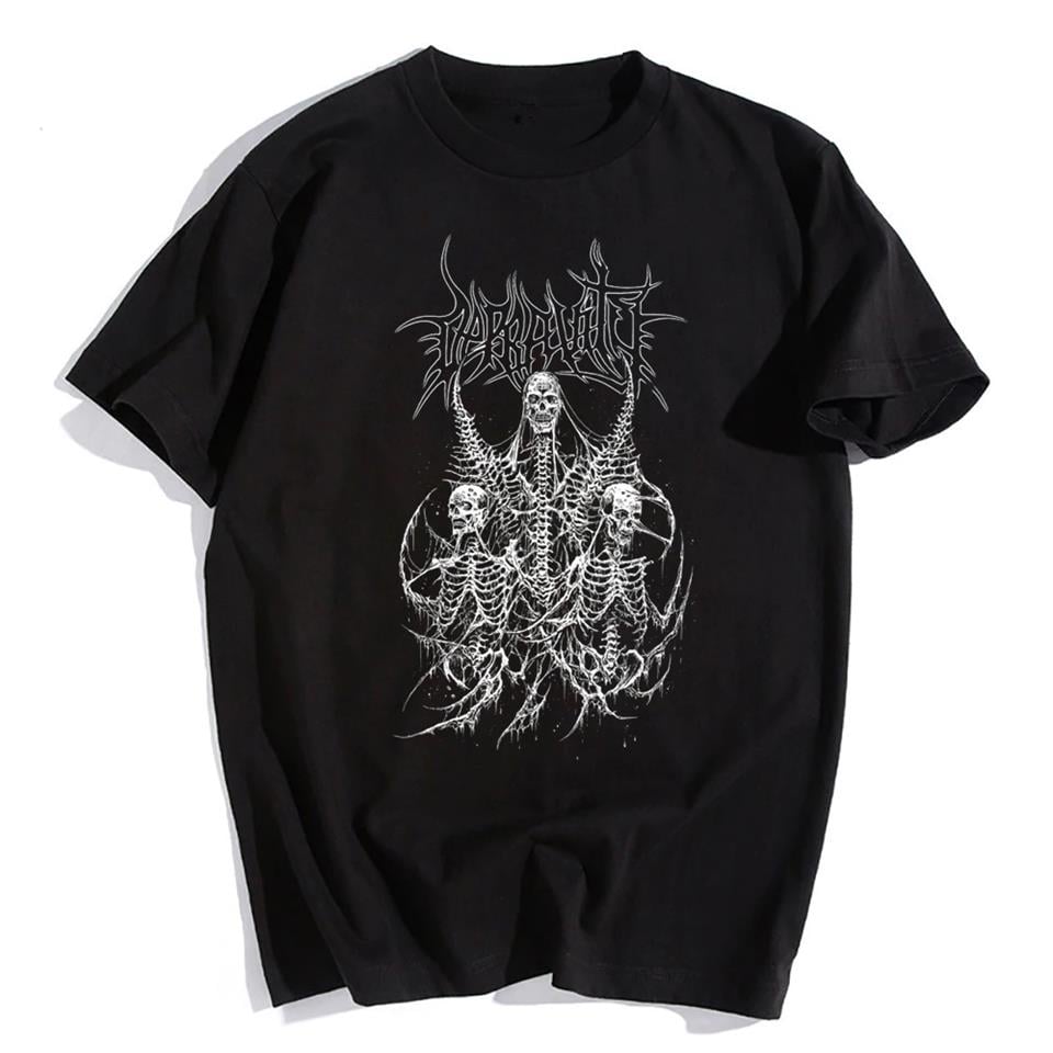Triple Skeleton Siyah Unisex Oversize T-shirt
