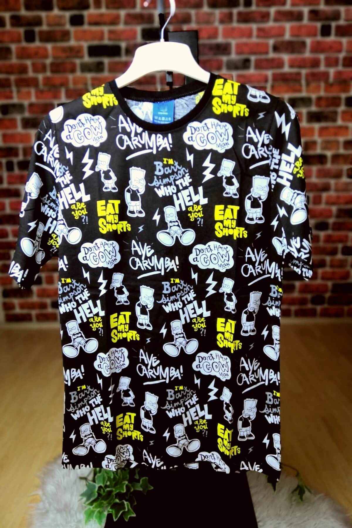 Unisex Oversize Kalıp The Simpsons T Shirt