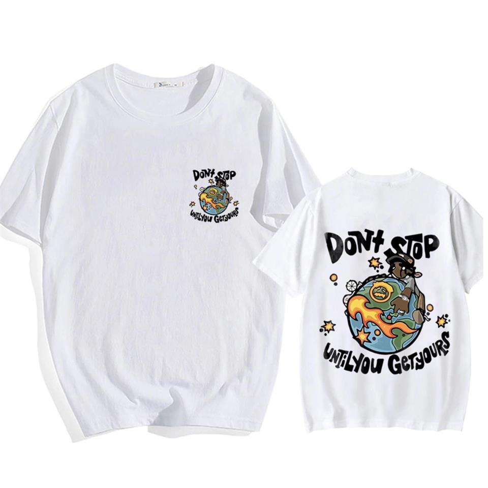 Until You Get Yours Baskılı Beyaz Unisex Oversize T-shirt