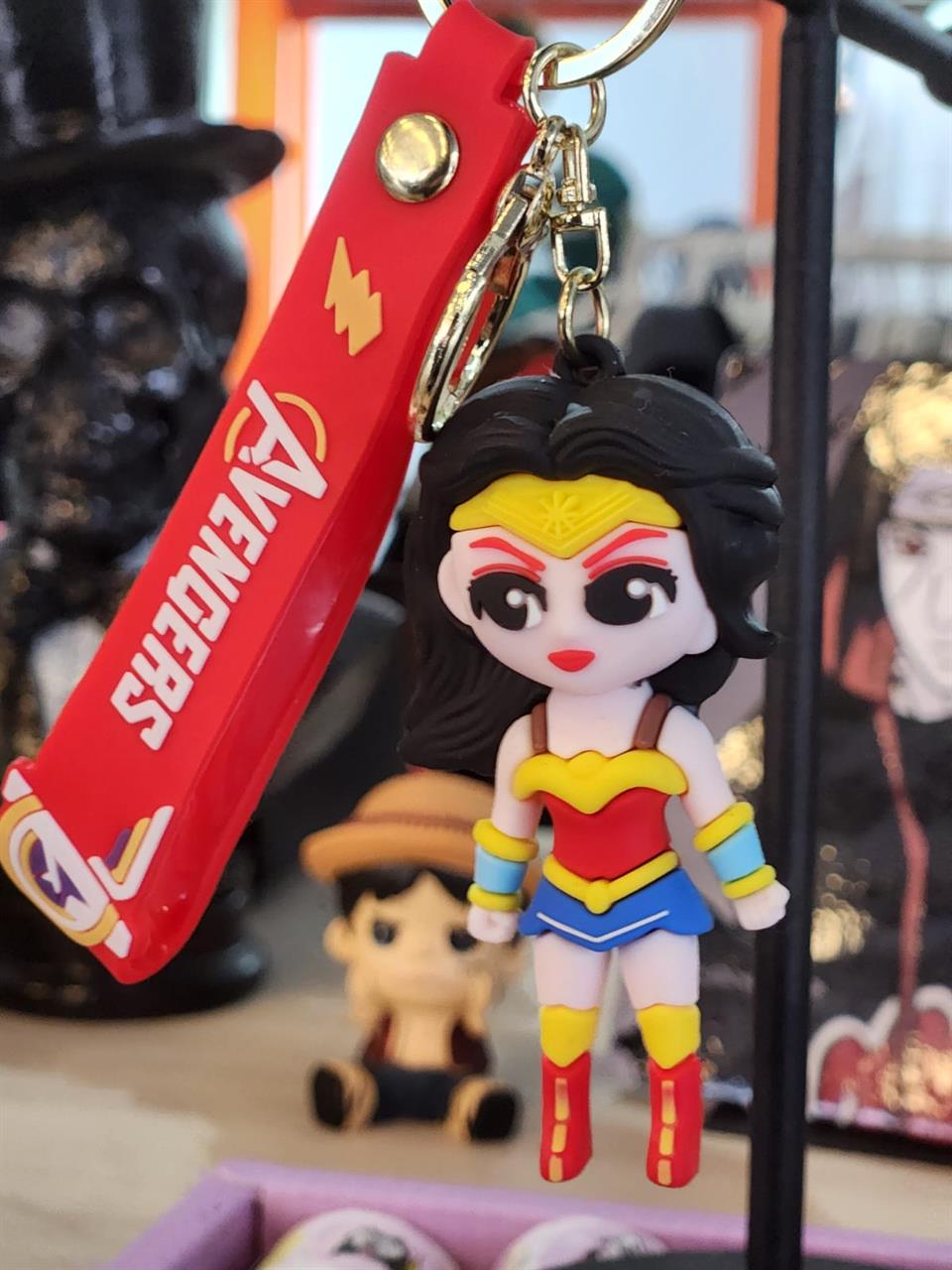Wonder Women Figürlü Silikon Anahtarlık